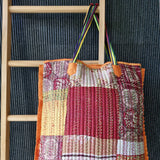 Vintage Kantha Tote Orange