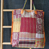 Vintage Kantha Tote Orange