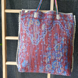 Vintage Kantha Tote Rust